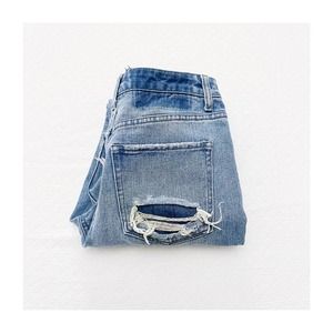 Flying Monkey Distressed Ripped Denim Jeans SZ26